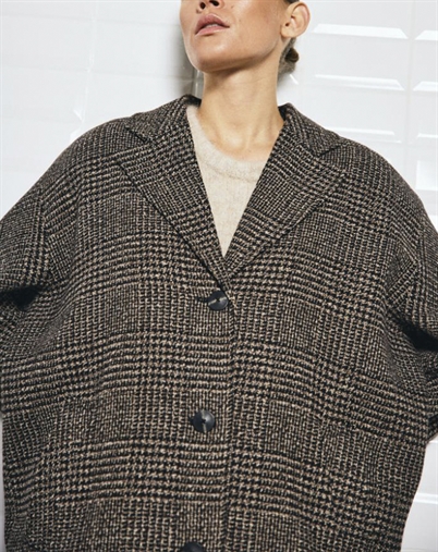 Withblack - Vista WBL Checked Frakke - Brown Prince Of Wales